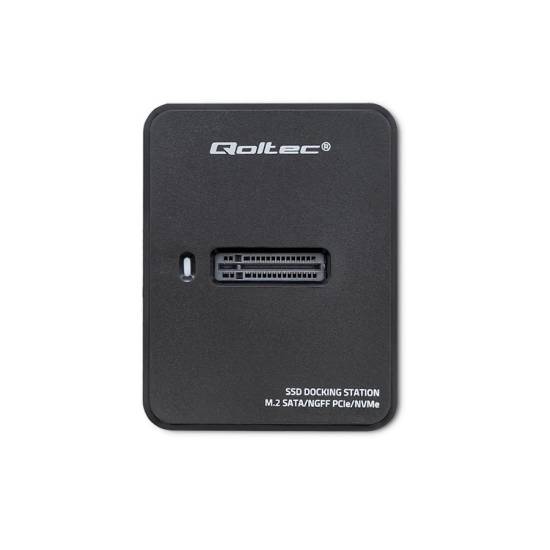 Stacja dokująca USB-C dysk M.2 SATA/PCIe NGFF/NVMe Qoltec 50313